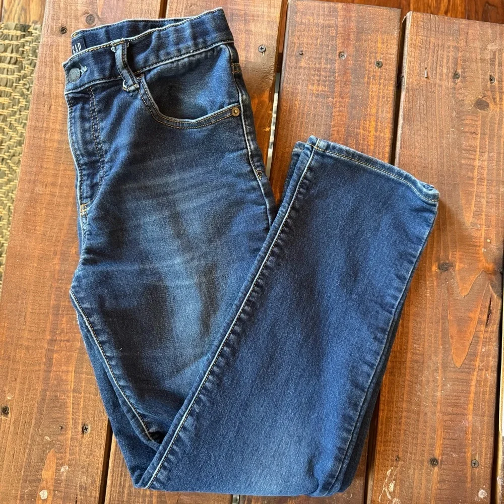 GAP Kids Denim Stretch Jeans - Husky Fit, Dark Blue